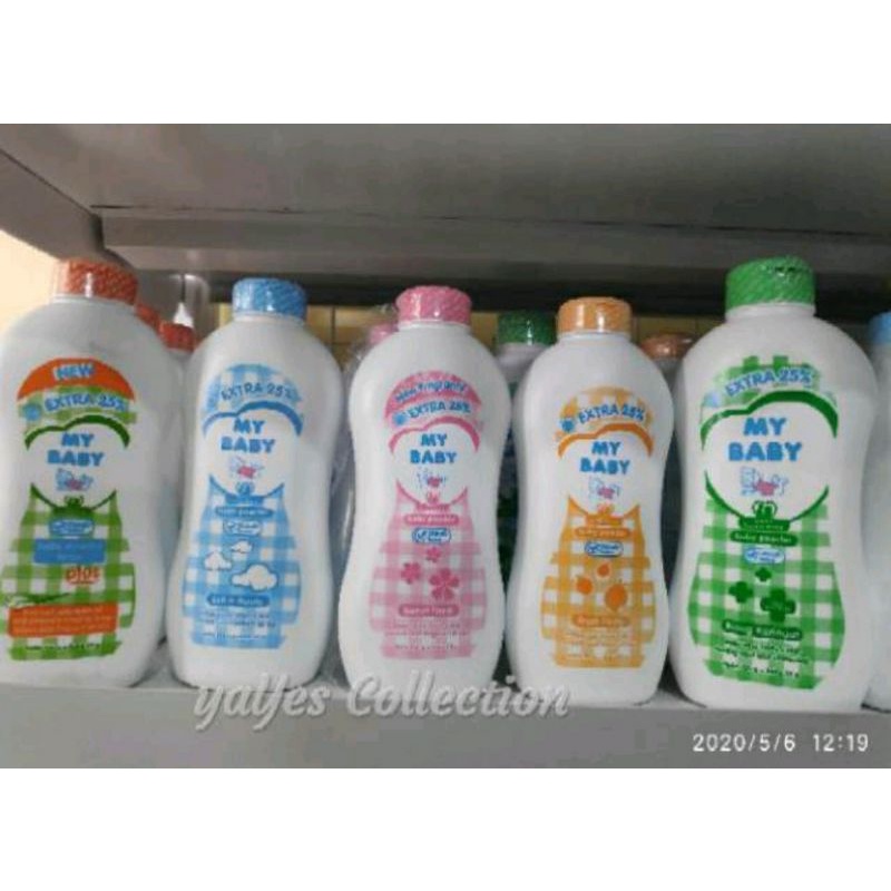 My Baby Powder 125 g 100g + 25g plus Mybaby Bedak bayi tabur extra 25 perawatan bayi biang keringat