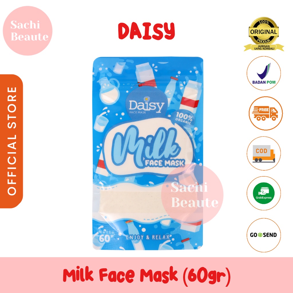 Daisy Organic Milk Facemask Masker Face Mask BPOM Original