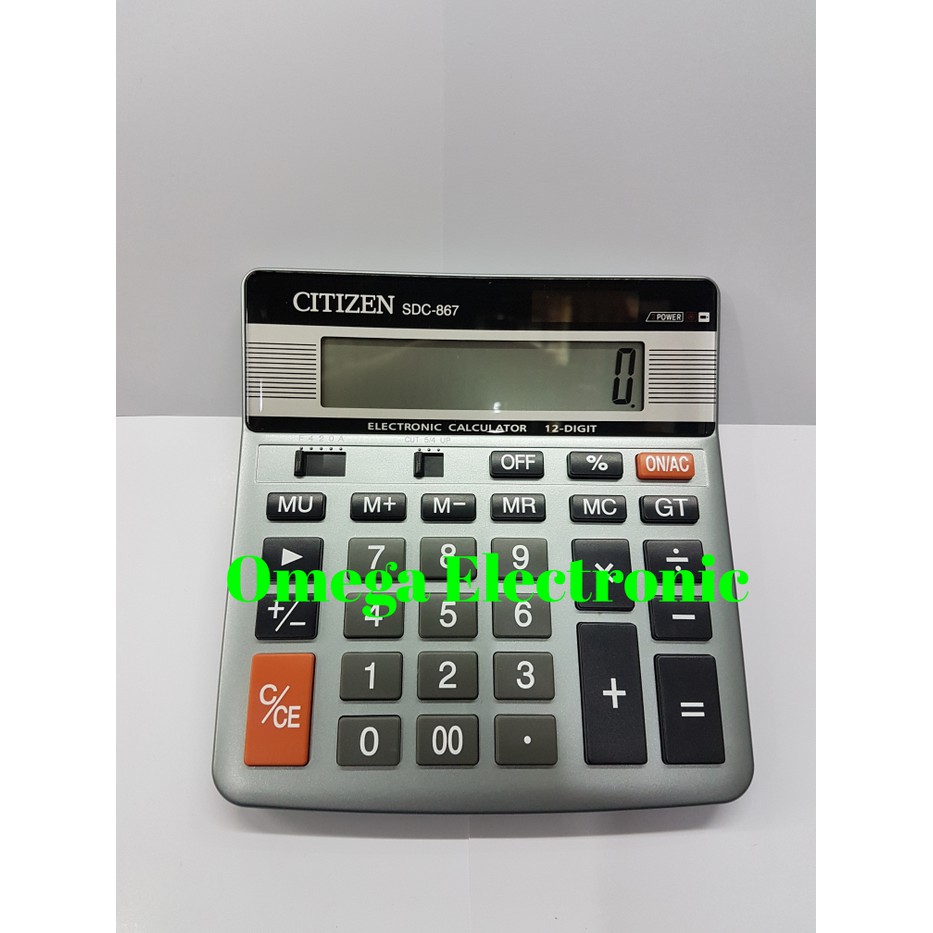 ORIGINAL CITIZEN SDC-867 Kalkulator Meja Office Desktop SDC 867
