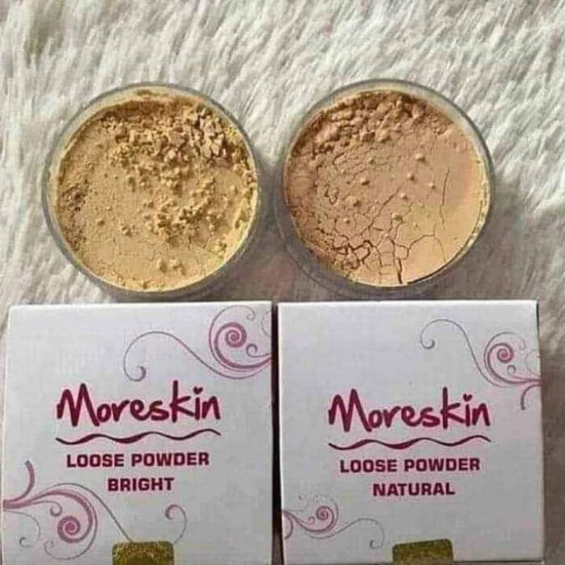 LPOWDER MORESKIN BEDAK TABUR NATURAL ORIGINAL NASA - BEDAK TABUR MORESKIN BRIGHT MORESKIN - NATURAL 