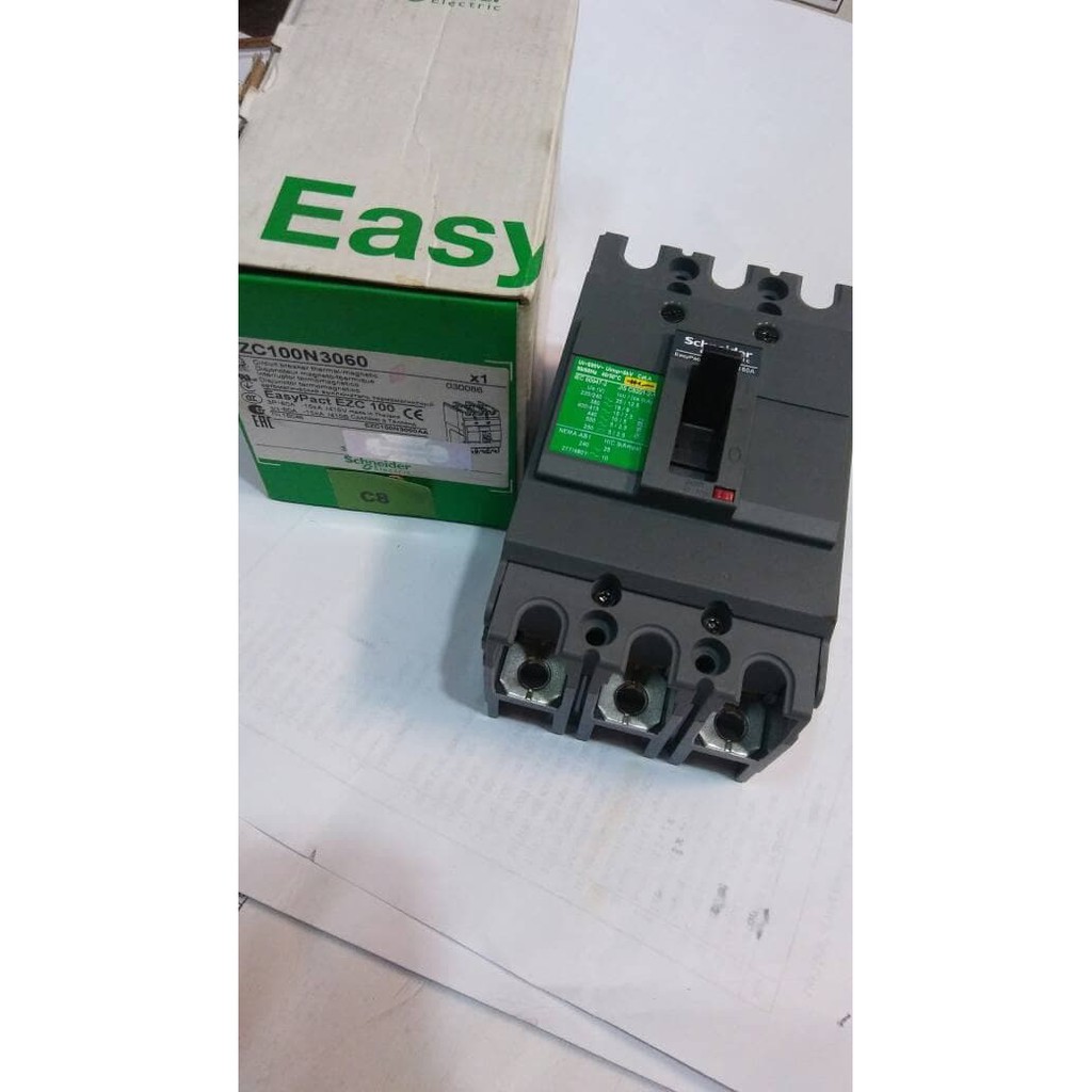 Schneider MCCB EZC100N 60A