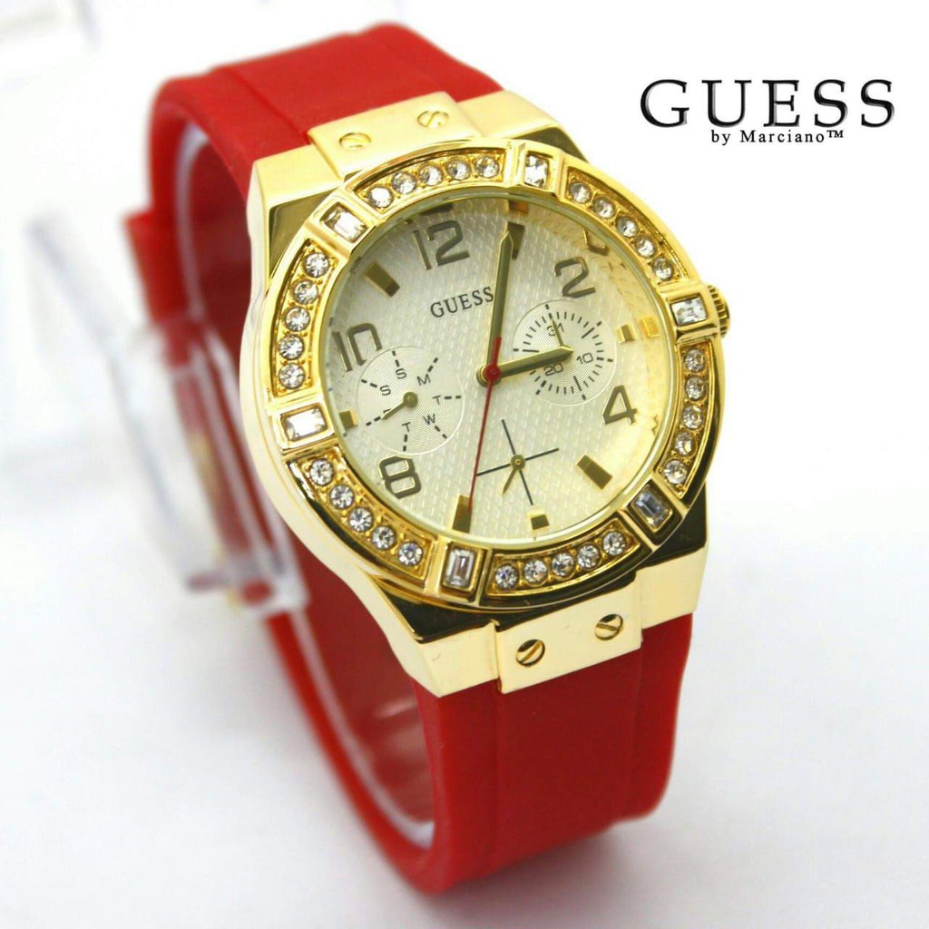 Jam Tangan Wanita Guess Rubber