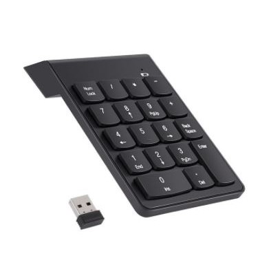 Keypad numeric pad wireless 2.4ghz mini slim membrane 18 key - Keyboard numerik angka nomor