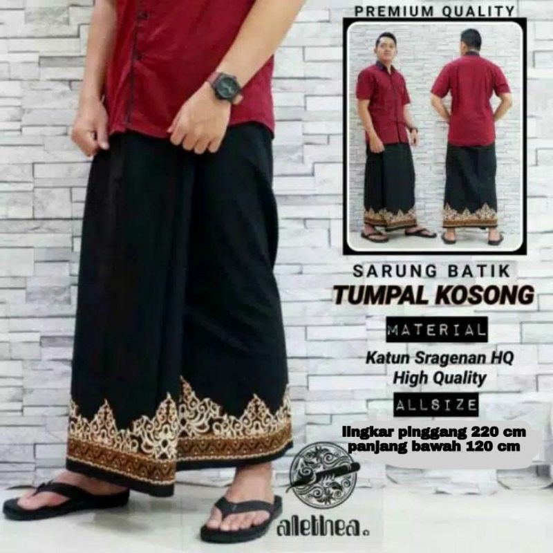 SARUNG TUMPAL POLOS/ SARUNG BATIK MUZA