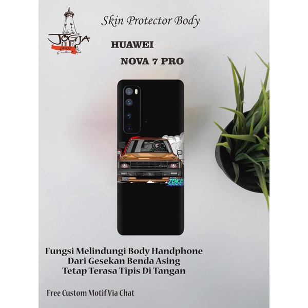 Dapat 2pcs Garskin HP Huawei NOVA 7 PRO Motif car - Free Custom Via Motif