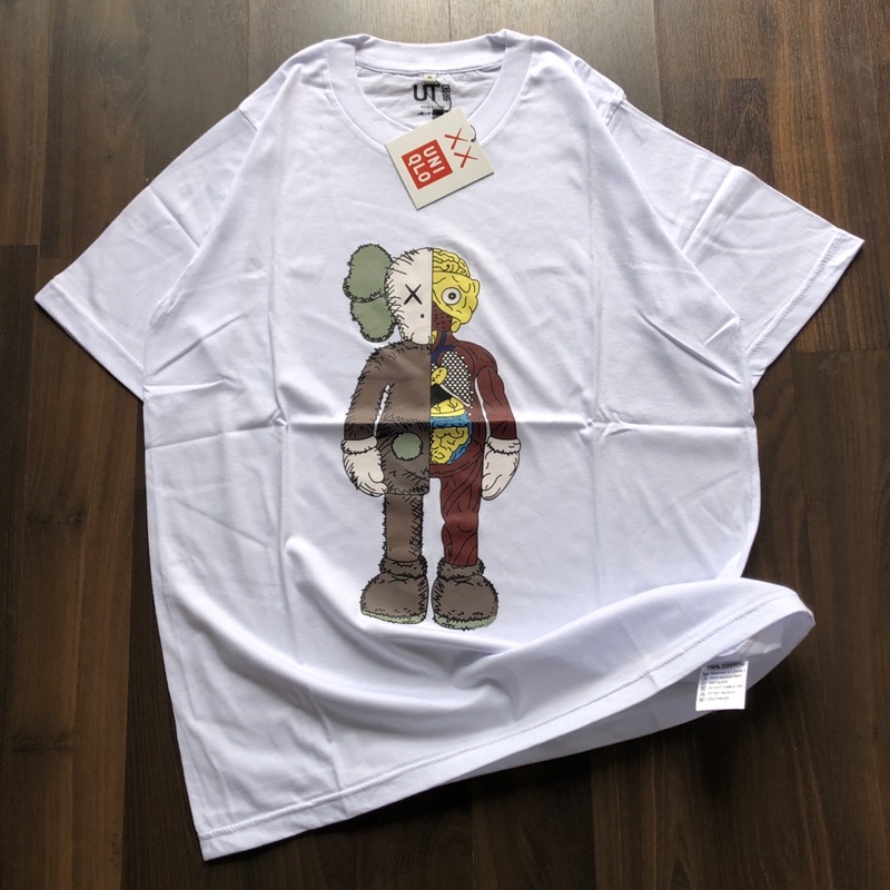 KAOS UNIQLO - ANATOMY PUTIH MIRROR 1:1 ORIGINAL TSHIRT OVERSIZE UNIQLO-1