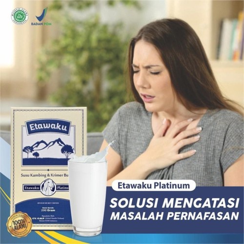 Etawaku ORIGINAL isi 200 gram Platinum 3x Atasi Masalah Pernafasan - Susu Kambing Bubuk Provit Ettawaku Tingkatkan Daya Tahan &amp; Imunitas Tubuh