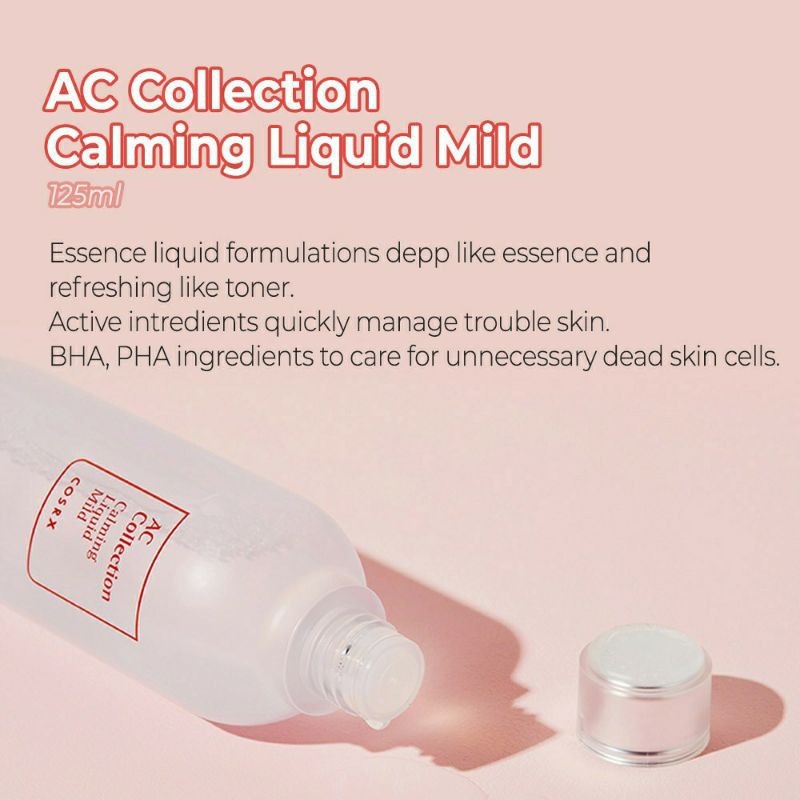 COSRX AC Collection Calming Liquid Mild / Calming Liquid Intensive 125 mL / Calming Foam Cleanser