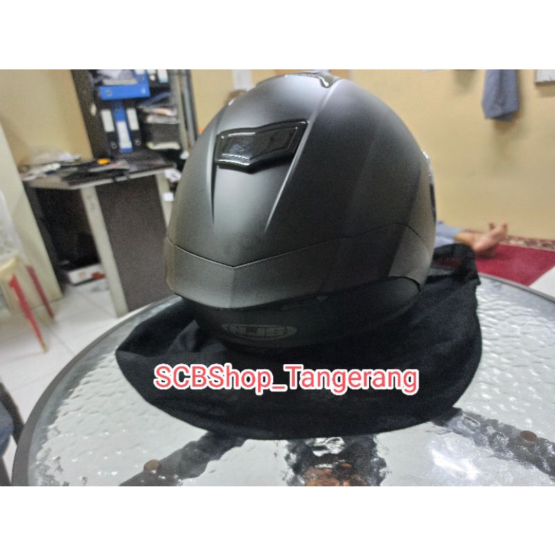 Helm Fullface Njs ZX-1 Black Doff Second Like New