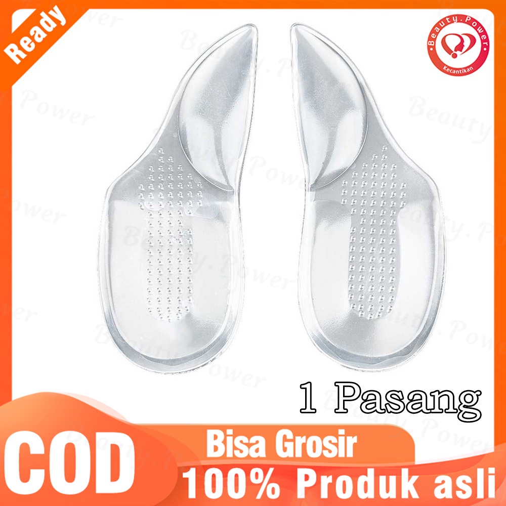 1 Pasang Insole Arch Support Flat Foot Silicone / Sol Datar Kaki Korektor Bantal Sepatu Silikon