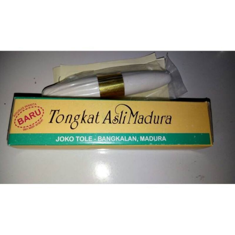 Tongkat asli madura Joko Tole Hitam / Coklat / Putih