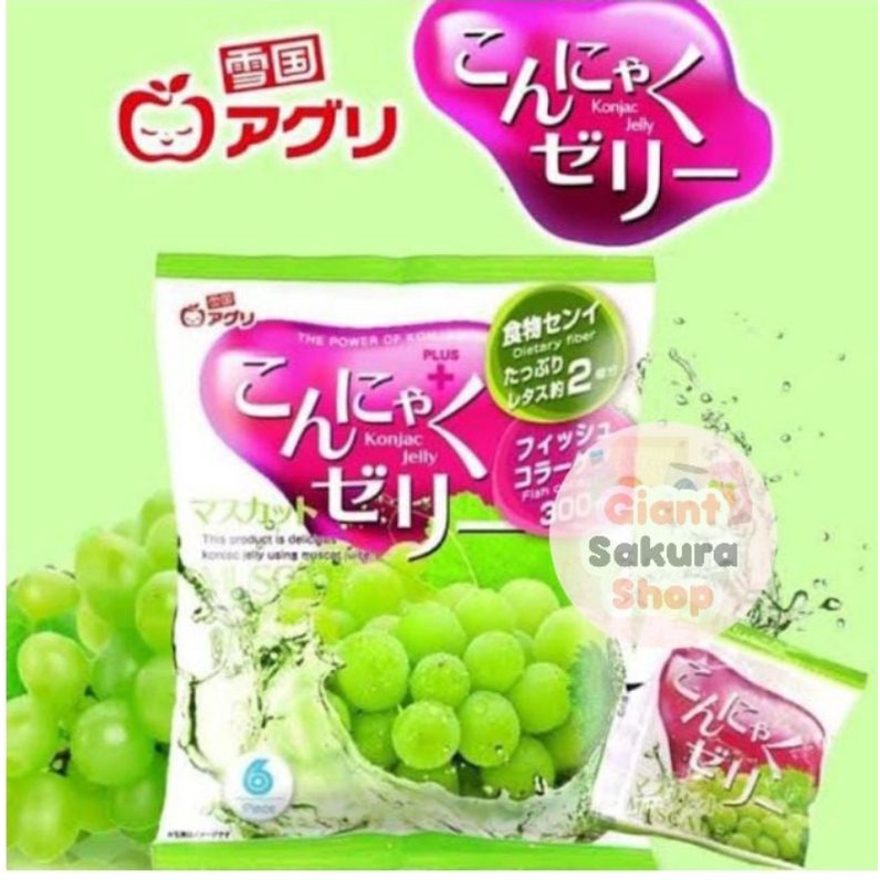 

Yukiguni Aguri Konjac Jelly Muscat / snack jepang / minuman diet / minuman jepang / agar-agar jepang