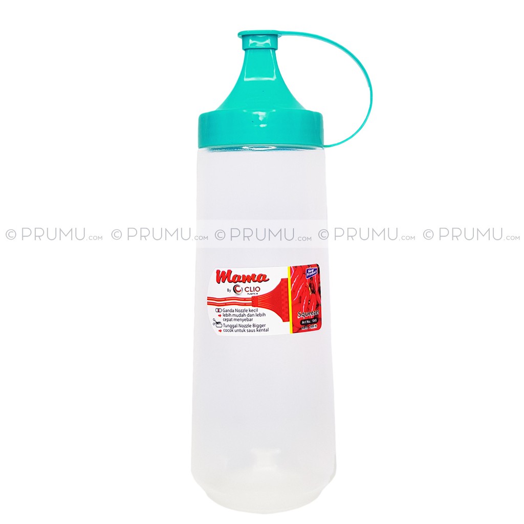 6 Botol Kecap 600 ml | Botol Saos | Botol Mayonnaise | Squeeze Sauce Bottles - Clio Mama