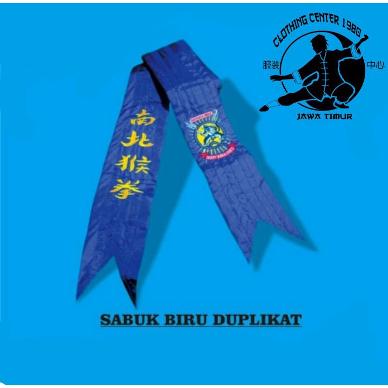 (COD) READY SABUK BIRU DUPLIKAT IKSPI KERASAKTI  BORDIR UKURAN (10 CM X 3M)