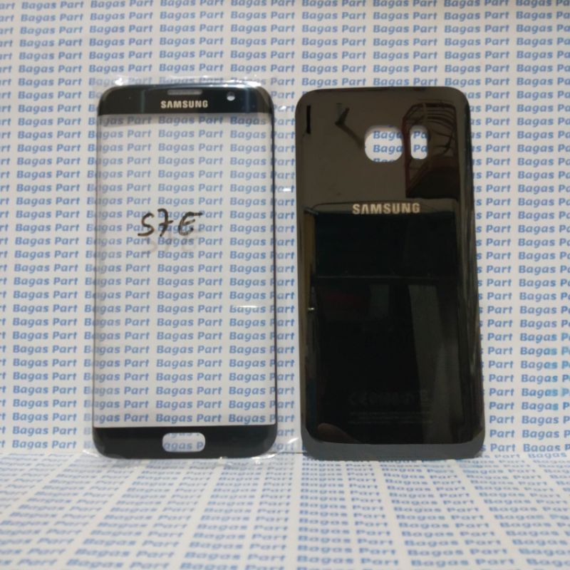 KACA LCD KACA DEPAN PLUS BACKDOOR BACK COVER TUTUP BELAKANG SAMSUNG S7 EDGE G935
