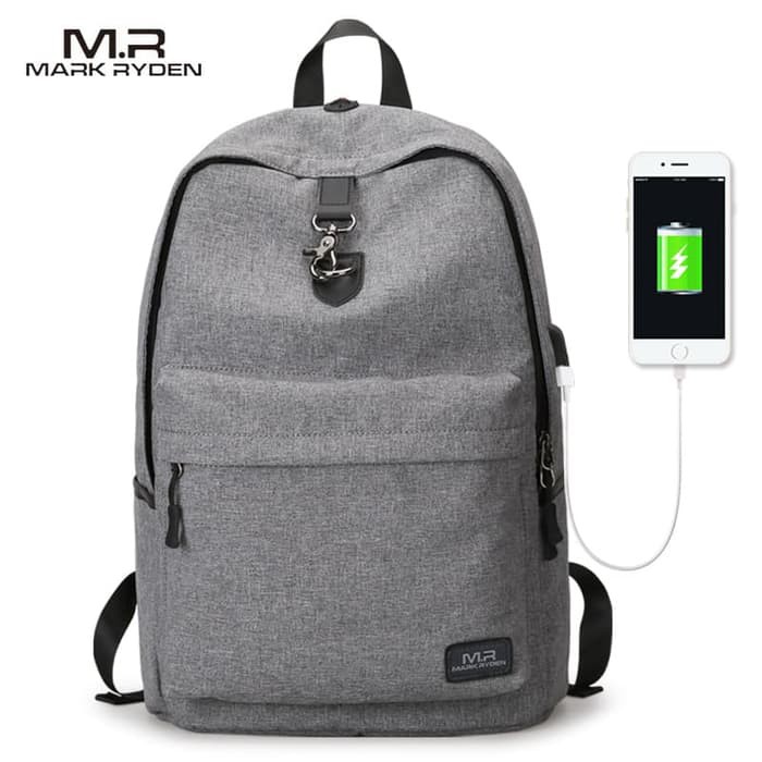 Mark Ryden Tas Ransel Laptop dengan USB Charger Port original