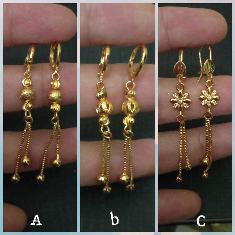 AL-661.Anting Jurai xuping wanita berlapis emas.