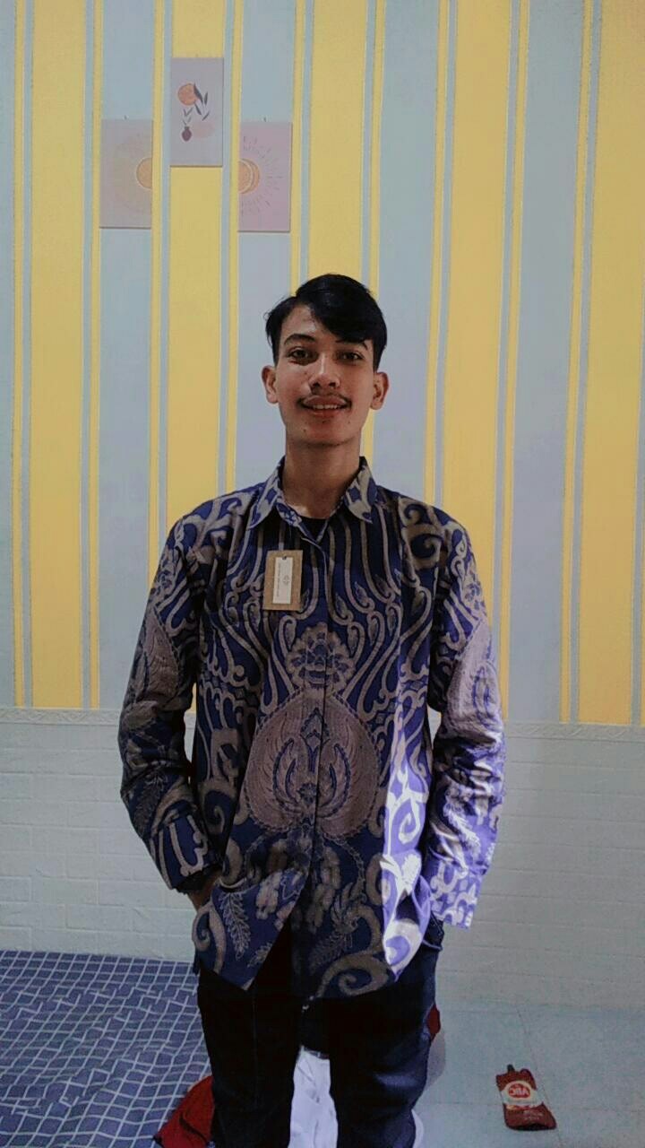 Kamandanu Blue Kemeja Batik Pria Full Furing Katun Primisima