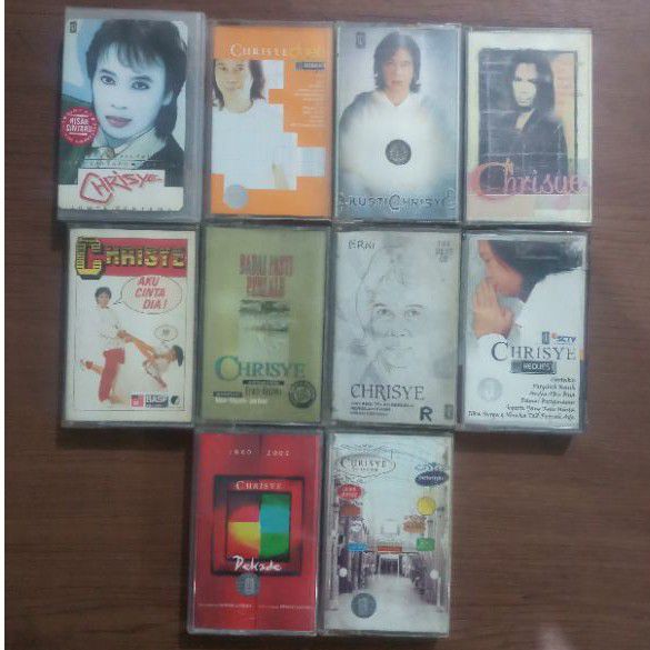 Kaset Chrisye Sepaket 10 Kaset Album Jadul