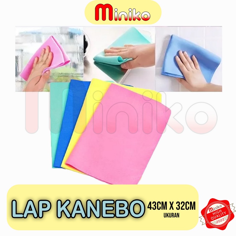 Kain Lap Kanebo Serat JUMBO 43cm x 32cm x 0.2mm - Kanebo Random Warna - Tanpa Tempat