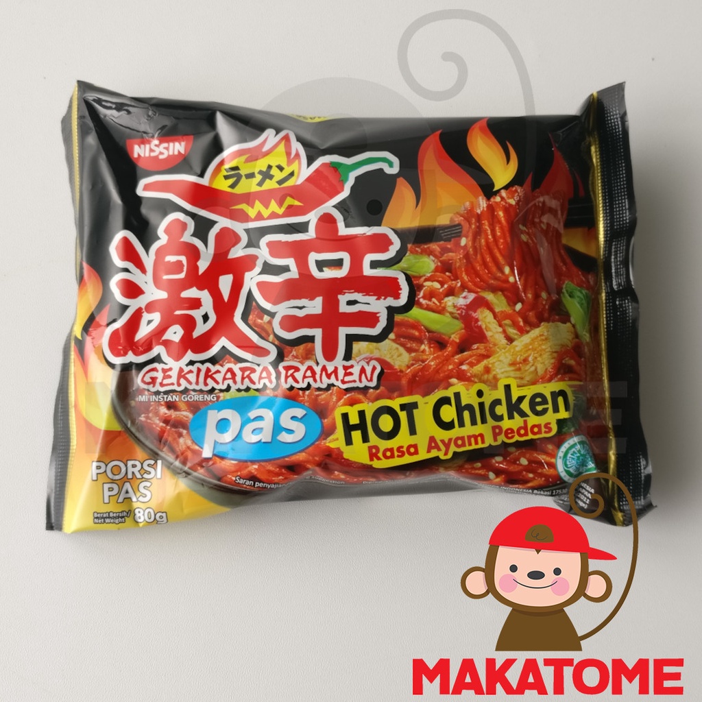 

Nissin Gekikara Ramen PAS HOT CHICKEN 80 gr mi instan Ayam Pedas MIE