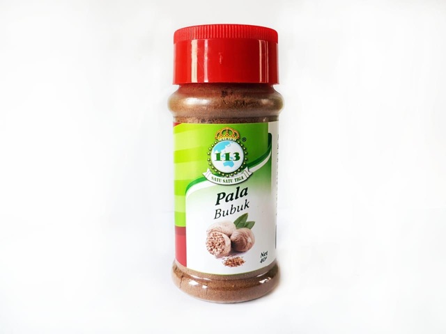 113 Biji Pala Bubuk Bumbu Giling Ground Nutmeg Powder Botol 40 gram