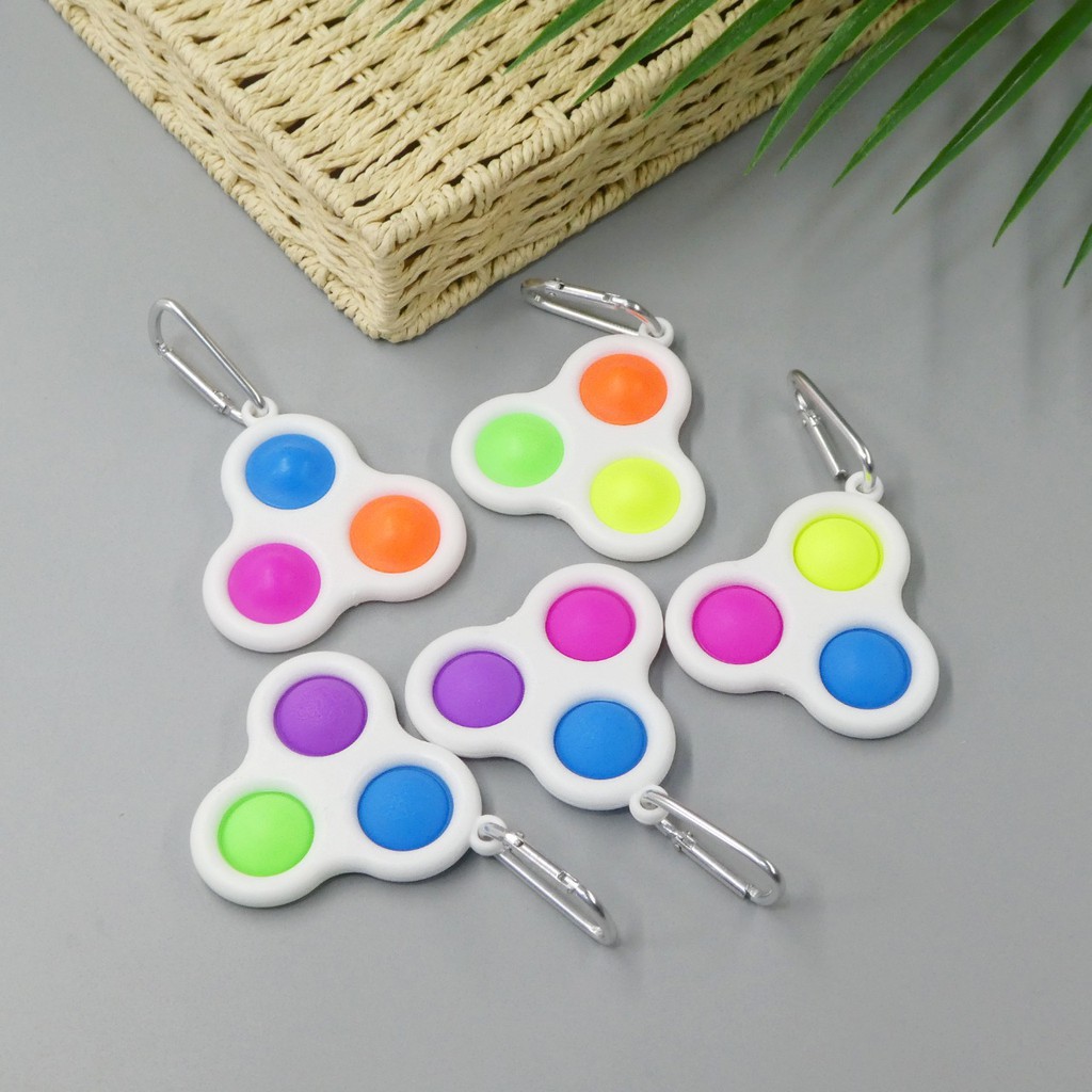 mainan fidget mini pop it sederhana untuk anak anak(gantungan kunci pop it)