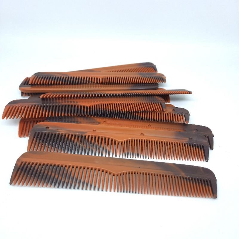 Sisir Saku Pria Kecil warna coklat uk 13cm / sisir Pomade/ sisir Mini