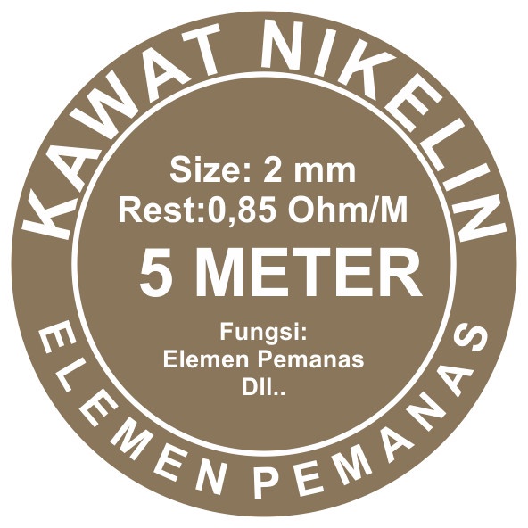 KAWAT NIKELIN 2 MM ( 5 METER)