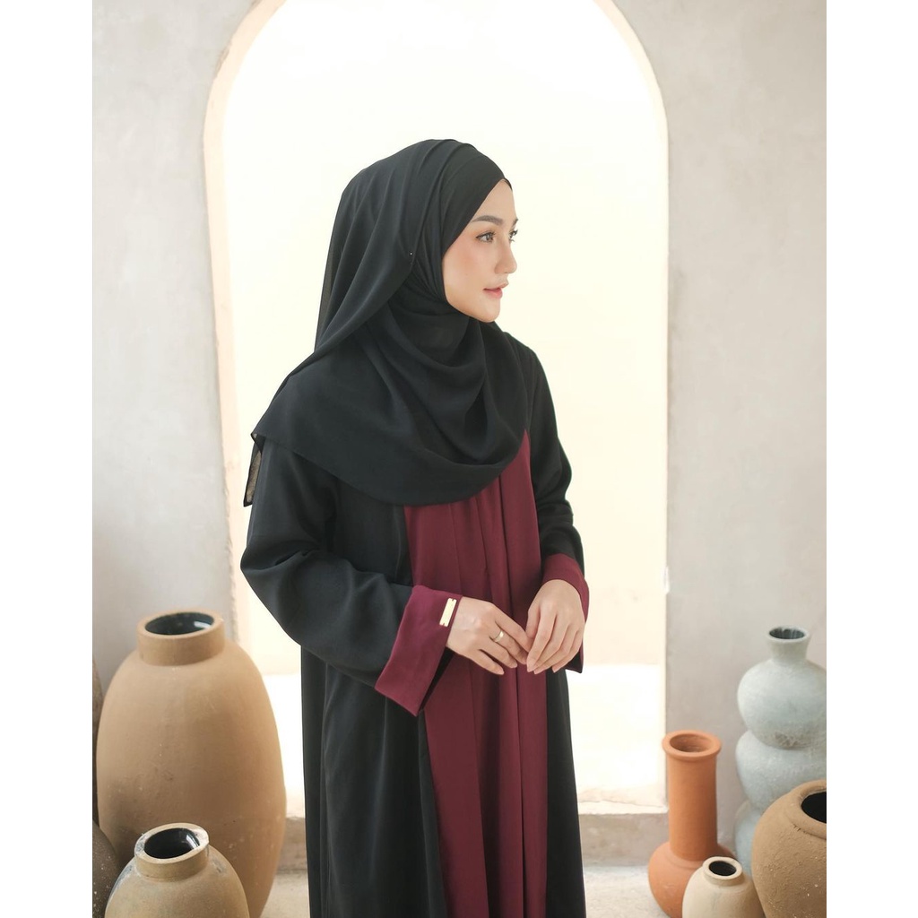busana muslim wanita - jubah anak dan dewasa terbaru - abaya arab saudi dubai kania polos (AZ62)