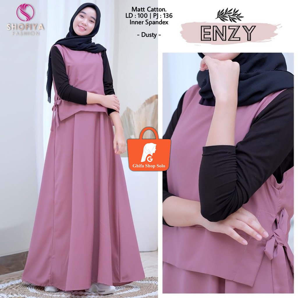 Baju Setelan Remaja Perempuan Set Baju Wanita Baju Stelan Wanita Terbaru Enzy Set by Shofiya