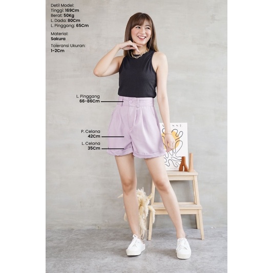 Mason shortpants celana pendek wanita