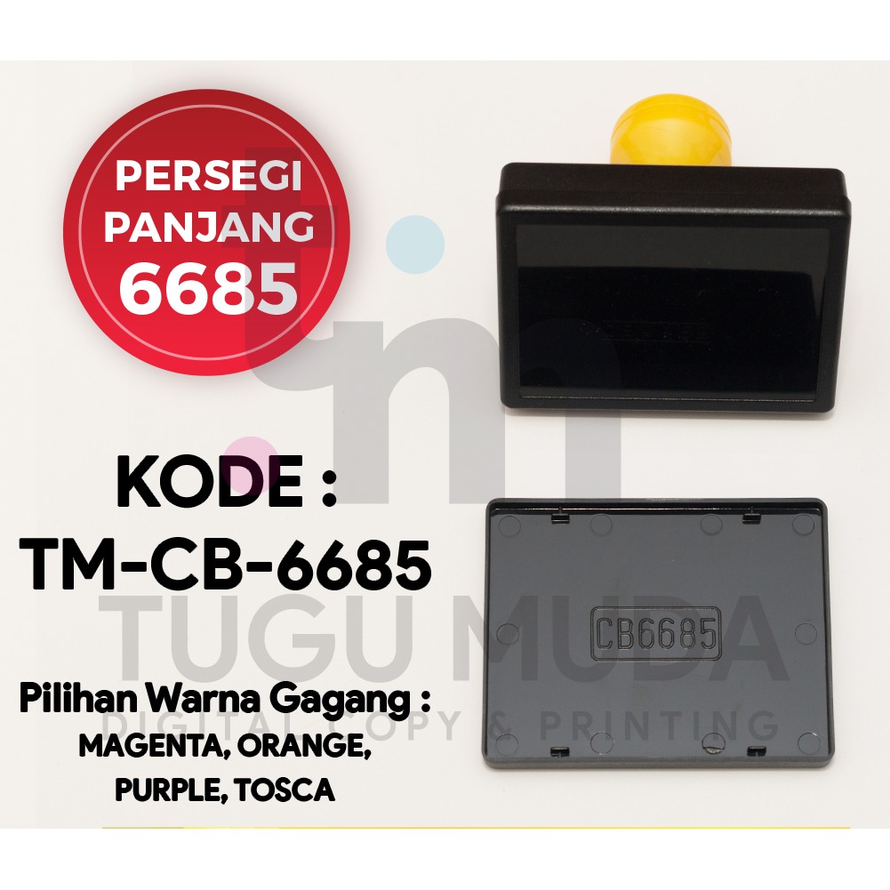 

GROSIR Gagang Stempel Flash PERSEGI PANJANG 6685 (66x85mm) -TM-CB-6685