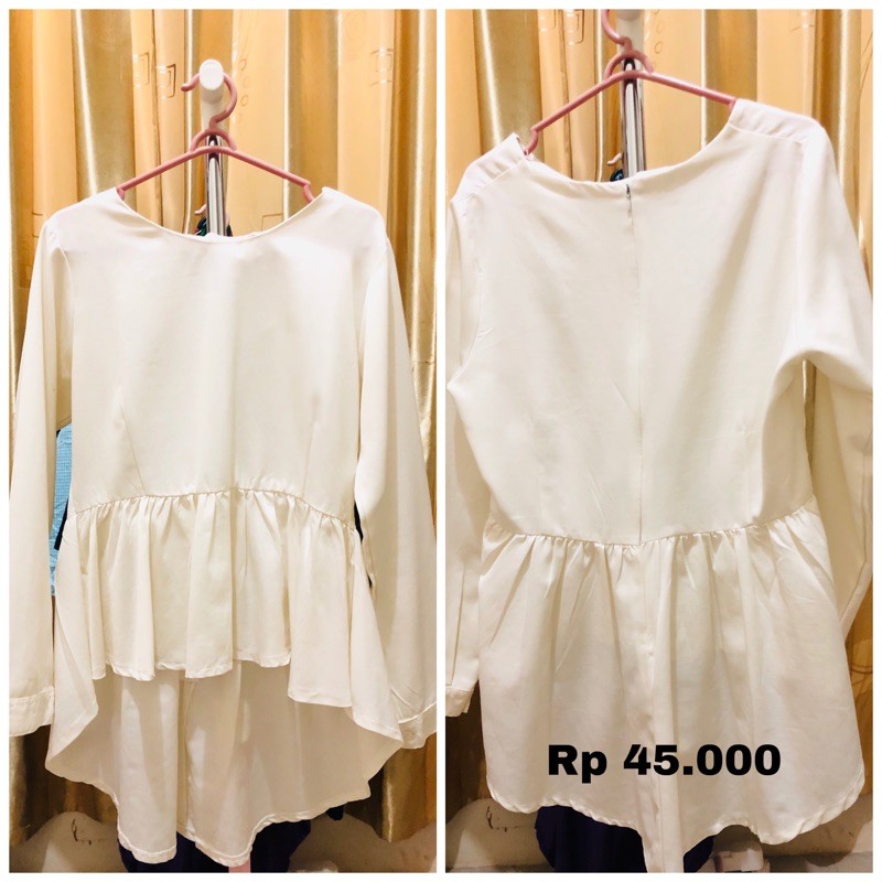 Blouse Putih Polos Preloved