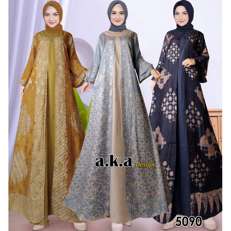 [5090]KEBAYA ORIGINAL//KEBAYA MODERN//GAMIS VISCOSE PREMIUN/SEMI SUTRA//Kode AKA