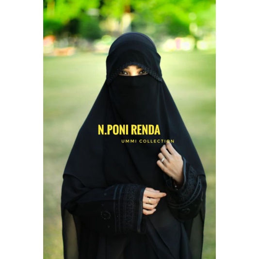 NIQAB PONI RENDA by ummi collection