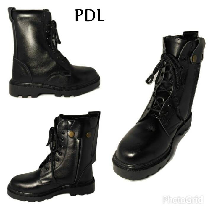 Sepatu PDL Pria - Kulit Sapi Asli - Ukuran 44 45 46 47 - PDL