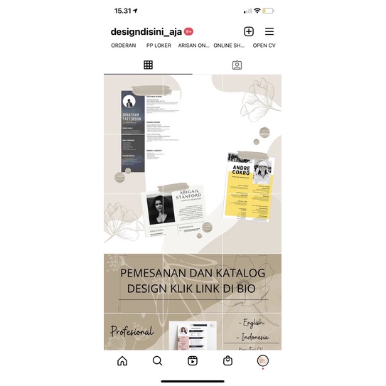 AKUN IG OLSHOP BARU LENGKAP