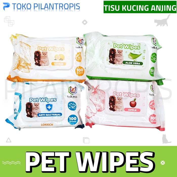 PET WIPES TISU PEMBERSIH TELINGA MATA KUCING ANJING PET EAR EYE WIPES TEAR STAIN REMOVER KUCING ANJING