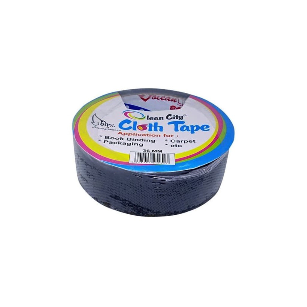 

Lakban/Cloth Tape / Lakban Kain Olean City 1.5" (36 MM X 10 M) Black