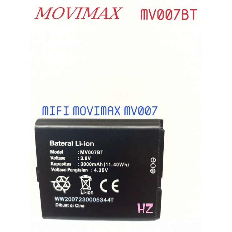 BATERAI MOVIMAX MV007BT --- MIFI MOVIMAX MV007 --- BATTERY / BATRE / BATERE ORIGINAL