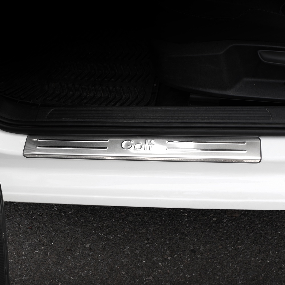 4pcs Stiker Plat Sill Pintu Mobil Untuk Volkswagen VW Golf 7 MK7 2014 2015 2016 2017 2018 2019
