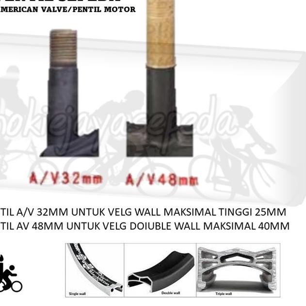 Kenda BAN DALAM SEPEDA 26" x 1.75/1.95 /2.125 AV 48MM