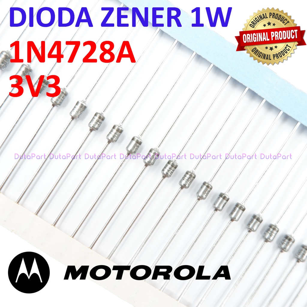 Dioda Zener 1N4728A 3V3 1W ORIGINAL MOTOROLA 1N4728 3.3V