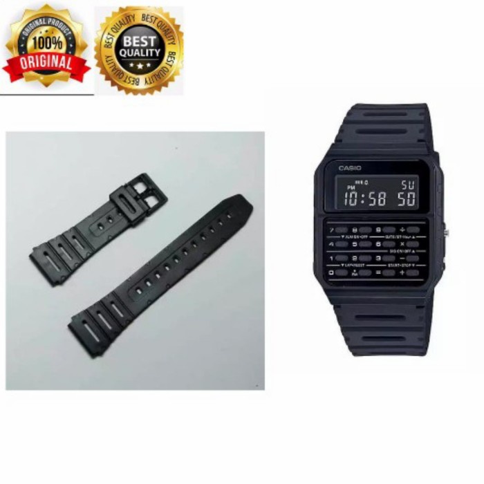 TALI STRAP RUBBER JAM TANGAN CASIO KALKULATOR CA-53W CA53W CA 53W JAM