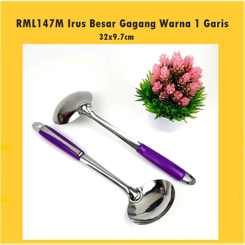 Irus/Centong Sayur/Sendok Sayur Stainless Besar 32cm