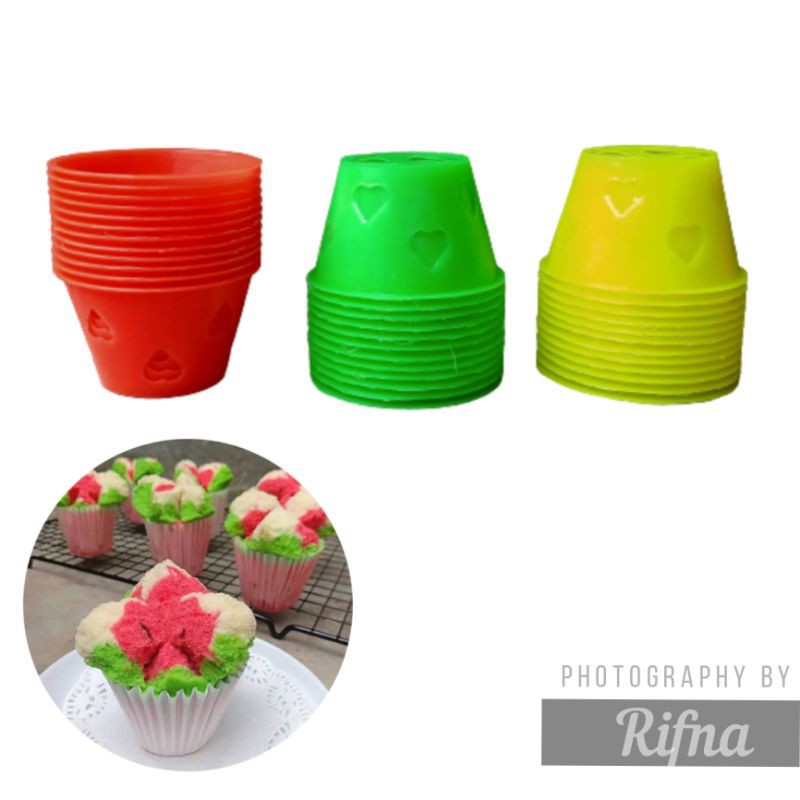 Cetakan bolu kukus plastik tanggung tinggi