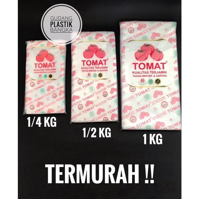 PLASTIK PE TOMAT / PLASTIK ES / PLASTIK SAYUR MURAH 1/4 KG / 1/2 KG / 1 KG /  1.5 KG / 2 KG / 3 KG SATUAN / PACK