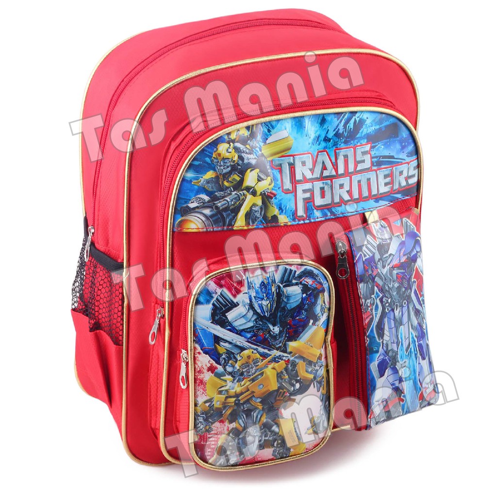 PTS -Ransel Sekolah Anak Cowo / Laki Laki Karakter Kartun - SUPER MAGIC + FREE Lunchbox .PT