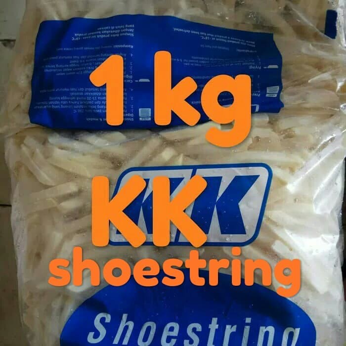 

kentang 1 kg KK shoestring. sumber frozen makmur